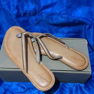 Tan leather sandals